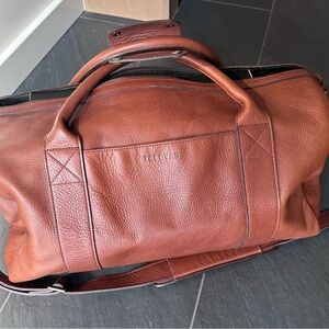 Tecovas Chestnut Leather Duffel Bag